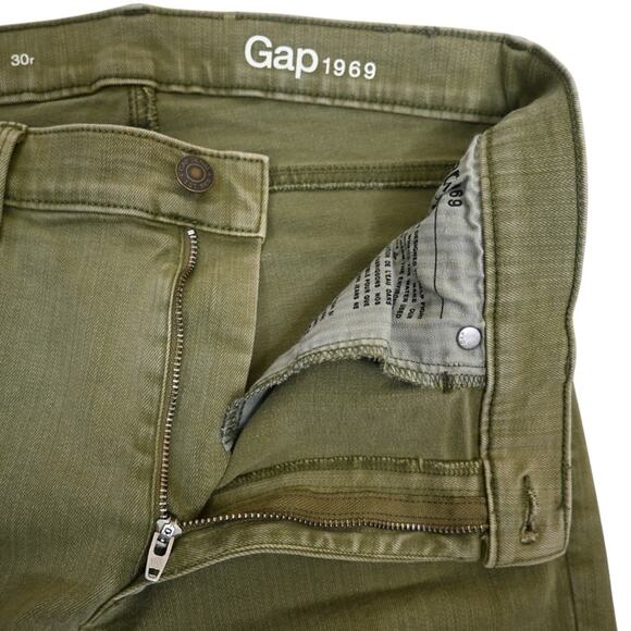 GAP 1969 Womens 30 Regular Green Skinny Jean - Picture 8 of 11